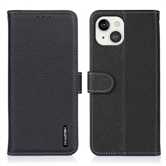 Stand Top Layer aitoa nahkaa Litchi Texture Wallet Design -puhelintelinekotelo iPhone 13:lle 6,1 tuumaa