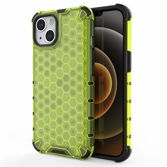 Honeycomb Pattern Phone Shell TPU + PC Hybrid Case Cover iPhone 13 6,1 tuumalle