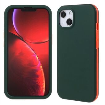 360 Full Body Hard PC + Soft TPU 2-in-1 Protection Mattapintainen takakuori iPhone 13 - Green