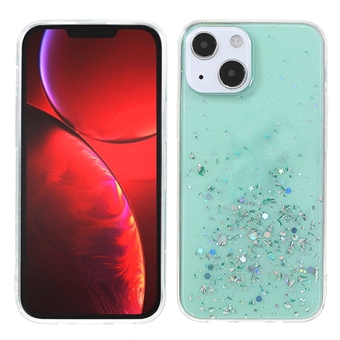 Sparkle Starry Sky Ohut Kevyt Epoksi Scratch Pehmeä TPU-puhelimen kotelosuoja iPhone 13 6,1 tuumalle