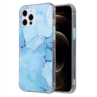 Glaze Marble Pattern Light ohut putoamista estävä akryyli + TPU puhelimen takakuori iPhone 13 6,1 tuumalle