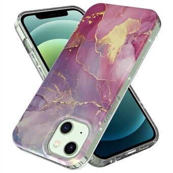 GW18 IMD Glittering Power Decor IMD Marble Pattern Cell Pehmeä TPU-puhelinkotelo iPhone 13 6,1 tuumalle