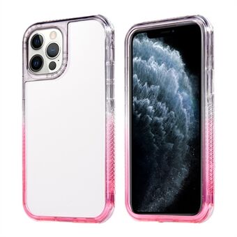 Putoamista estävä tyylikäs ja kestävä kaksivärinen kova PC + TPU-puhelinkotelo iPhone 13 - Black/Pink