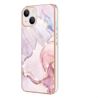 IMD IML Marble Pattern Galvanoitu pehmeä TPU-puhelimen kuoren suojus iPhone 13 6,1 tuumalle