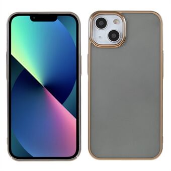 X-LEVEL Matte Texture Kova muovinen puhelimen takakuori Galvanoitu muotoilu puhelimen suojakuori iPhone 13 6,1 tuumalle