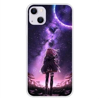 Kuviotulostusmuotoilu Joustava TPU-puskurin suojakuori iPhone 13 6,1 tuumalle