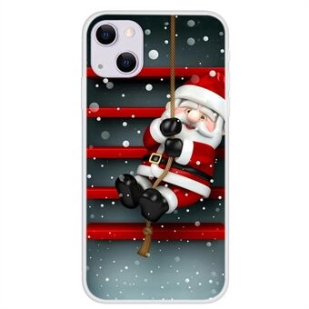 Joulutyylinen kuviotulostus Pehmeä TPU IMD Iskunkestävä Defender Case iPhone 13 6,1 tuumalle