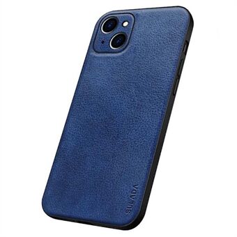 SULADA PC + TPU + PU nahkainen puhelimen suojakuori, erityinen tarkka leikkausmuotoilu iPhone 13 - Blue