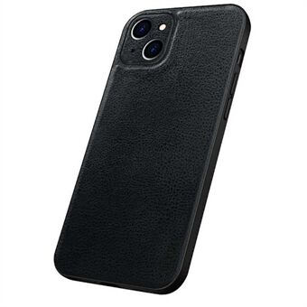 SULADA PC + TPU + PU nahkainen puhelimen suojakuori, erityinen tarkka leikkausmuotoilu iPhone 13 -  Black