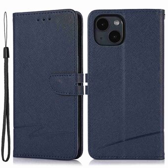 Cross Texture -nahkakotelo iPhone 13:lle 6,1 tuumaa, Stand Wallet Folio Flip Suojakuori