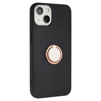 Ring Kickstand TPU-suojus iPhone 13:lle 6,1 tuuman huurteinen puhelinkuoren tuki automagneettikiinnitys