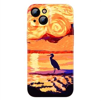 IPhone 13 Sunset Pattern Printing -puhelinkotelolle Scratch PC-puhelimen kansi