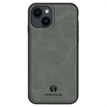 ANNYOJO iPhone 13 PU -nahkapäällysteiselle PC+TPU-iskunkestävälle puhelinkotelolle Tuki Magneettinen autoteline