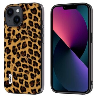 ABEEL iPhone 13:lle Leopard Texture Protective Shell PU-nahka + TPU + PC-puhelimen takakuori