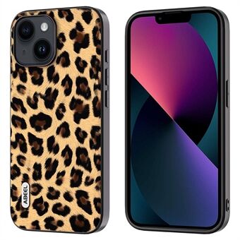 ABEEL iPhone 13:lle Leopard Texture Protective Shell PU-nahka + TPU + PC-puhelimen takakuori