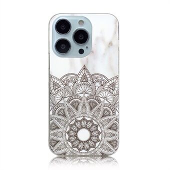 Marble Smooth IMD Design -sarjan joustava ohut TPU-suojakuori iPhone 13 Pro 6,1 tuumaa