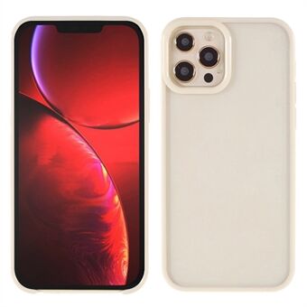 Pudotusta estävä kirkas akryylitausta + TPU Edge Slim suojaava puhelinkuori Apple iPhone 13 Pro - Apricot