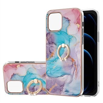 Marmoritekstuurikuvio IMD Design, koko kehon tyylikäs TPU-suojakotelo Ring iPhone 13 Pro 6,1 tuumaa