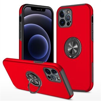 Ring Kickstand Anti-Drop Hard PC Back ja Soft TPU Edge Iskunkestävä suojakotelo iPhone 13 Pro 6,1 tuumaa