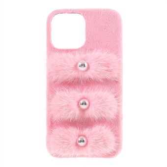 Pehmopäällystetty Love Beads PC Case Pudotusta estävä puhelimen suojakuori iPhone 13 Pro 6,1 tuumaa