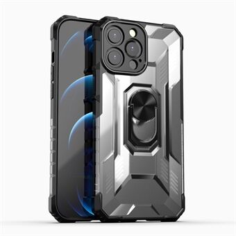 RUGGED SHIELD PC + TPU-hybridikotelo iPhone 13 Pro 6,1 tuuman puhelimen suojakuori ja Ring