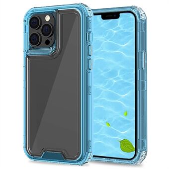 Kristallinkirkas 2-in-1 Heavy Duty joustava TPU + kova PC-kehys Iskunkestävä suojakotelo iPhone 13 Pro 6,1 tuumaa