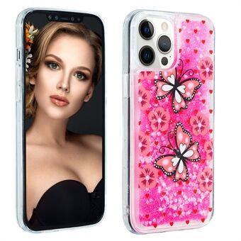 Kuviotulostus Shiny jauhe Quicksand TPU -kotelo matkapuhelimen suojakuori iPhone 13 Pro 6,1 tuumaa