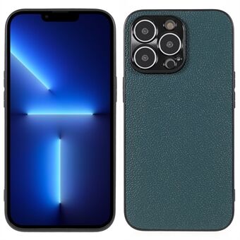 IPhone 13 Pro 6,1 tuuman Litchi Texture aito nahkapinnoite PC + TPU Cover Iskunvaimennuspuhelinkotelo