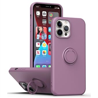 Ring Kickstand TPU Case for iPhone 13 Pro 6.1 inch, Drop-proof Rubberized Phone Protective Cover