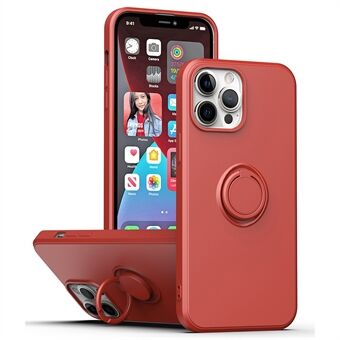 Ring Kickstand TPU Case for iPhone 13 Pro 6.1 inch, Drop-proof Rubberized Phone Protective Cover