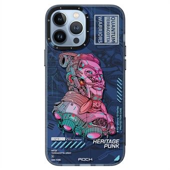 ROCK Heritage Punk InShare -sarja iPhone 13 Pro 6,1 tuuman IMD Animal Pattern Matte Case PET+TPU Scratch kansi