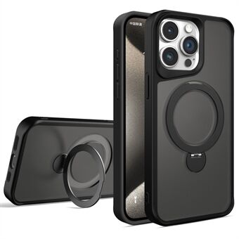 iPhone 13 Pro -magneettinen puhelinkotelo PC+TPU-renkaalla ja telineellä