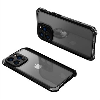 3-osainen Design Mobile takakuori iPhone 13 Pro, metalli + karkaistu lasi iskunkestävät hybridikotelot