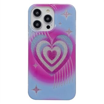 IPhone 13 Pro 6,1 tuuman Iskunkestävä IMD Glitter Powder Takakansi PC+TPU-puhelimen suojakotelo