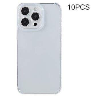 10 kpl iPhone 13 Pro vahvistetut kulmat puhelinkotelo 0,8 mm Erittäin ohut vesileimaton TPU-suojus