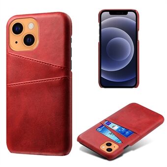 KSQ Leather Hardcover iPhone 13 Mini -puhelimelle korttitelineellä - Red