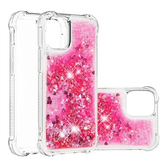 Pudotuksenkestävä Glitter Sequins Moving Quicksand TPU -puhelinkotelo iPhone 13 minille 5,4 tuumaa