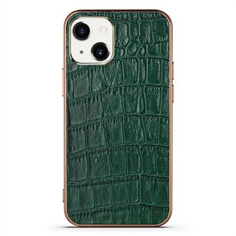 Crocodile Texture aito nahkapäällysteinen galvanoitu TPU takakuori puhelimen suojakuori iPhone 13 minille 5,4 tuumaa