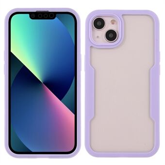 Irrotettava 2-in-1 Design putoamaton PET-näytönsuoja + akryylinen takapaneeli + TPU-runkoinen puhelinkuori iPhone 13 mini - Purple