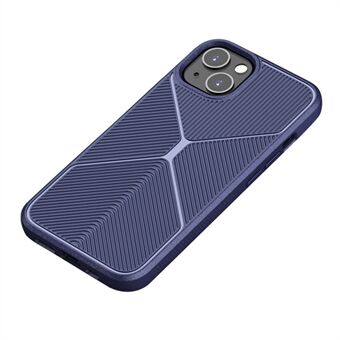 VISEAON iPhone 13 mini 5,4 tuuman Iskunkestävä Airbag Design TPU suojakotelo, X Design Liukumattomat nauhat Matta Puhelimen suojus