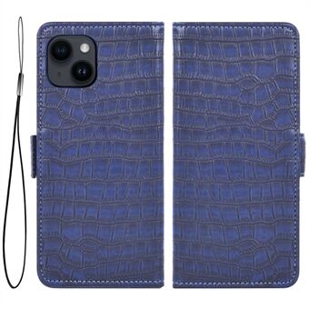 Magneettisesti suljettava matkapuhelimen suojakuori iPhone 13 minille 5,4 tuumaa, PU nahkainen puhelinkotelo Crocodile Texture Flip Stand