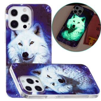 Pehmeä TPU Noctilucent Slim Stylish Glow in The Dark Cover Iskunkestävät suojaavat puhelinkuoret Apple iPhone 13 Pro Max 6,7 tuumalle