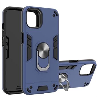 Armor 360° Rotation Ring Holder Kickstand Hybrid PC + TPU puhelinkotelo iPhone 13 Pro Max 6,7 tuumalle