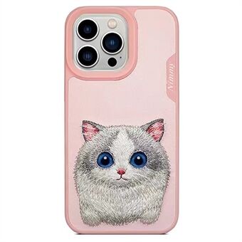 NIMMY For iPhone 13 Pro Max 6.7 inch Shockproof Phone Case with Embroidery Anti-Slip Scratch Resistant Protective Cover