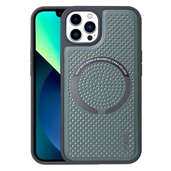 X-LEVEL Magic Magnets II Series Heat-reducing Case for iPhone 13 Pro Max 6.7 inch MagSafe Wireless Charging, Hard PC Soft TPU Breathable Hollow Cellular Hole Cover