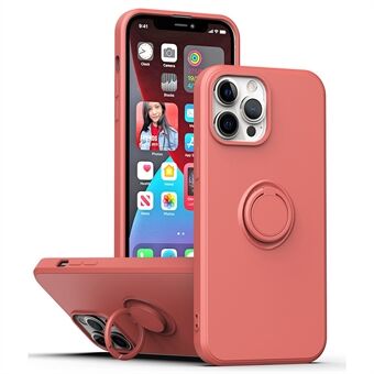 Protective Case for iPhone 13 Pro Max 6.7 inch, Drop-proof Rubberized TPU Phone Cover with Ring Kickstand