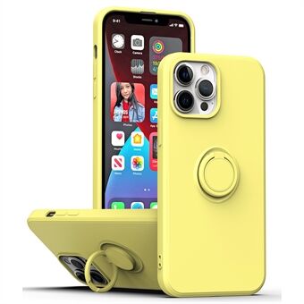 Protective Case for iPhone 13 Pro Max 6.7 inch, Drop-proof Rubberized TPU Phone Cover with Ring Kickstand