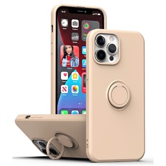 Protective Case for iPhone 13 Pro Max 6.7 inch, Drop-proof Rubberized TPU Phone Cover with Ring Kickstand