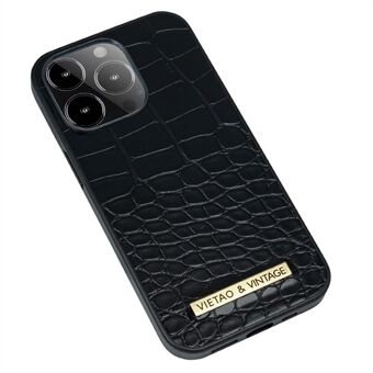 VIETAO iPhone 13 Pro Max 6,7 tuuman Business Style -pudotuksenkestävä puhelinkuori krokotiilirakenne PU-nahka+PC+TPU takakansi