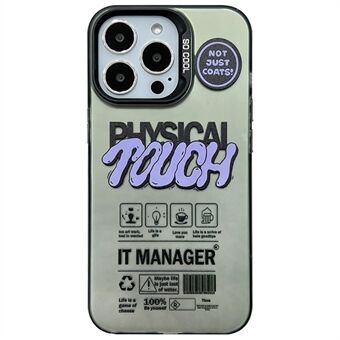 iPhone 13 Pro Max matta kotelo PC TPU englanninkielisillä lipuilla painettu puhelimen takakuori